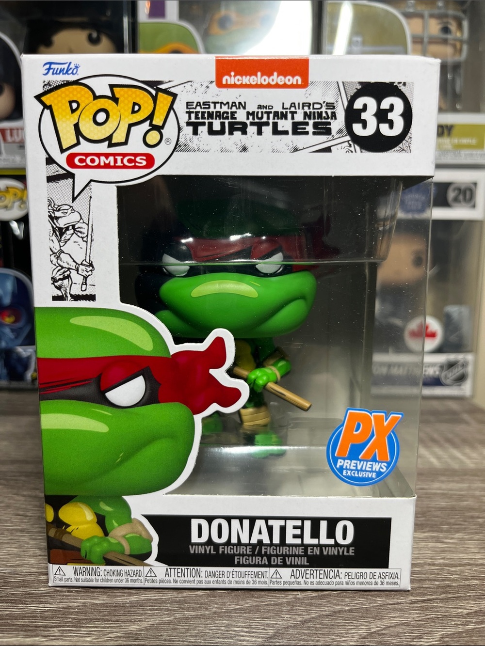 Funko Pop! PX Previews Donatello Vinyl Figure – Green & Red
